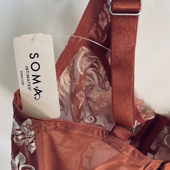 SOMA INTIMATES Women's Underwire "Sensuous Lace" Bra NWT Size 34G - Picture 6 of 8